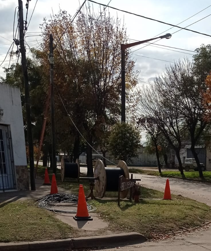Obra de fibra optica tramo Monje-Diaz